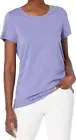 Hue Women’s Short-Sleeve Scoop-Neck Sleepwear Tee, Light Purple, NWT, Size M