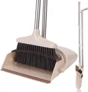 Broom Dustpan Set Upright Broom Dustpan Folding Broom with Long Handle Home Lobb