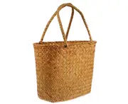 Woven Picnic Basket Handheld Woven Basket Fruits Vegetable Basket Hand Woven Basket