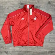 Adidas Mahomes Track Jacket Size Large Mens Collegiate Red White Full Zip