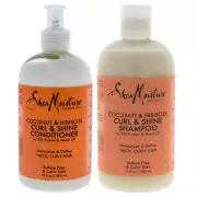 Shea Moisture Coconut and Hibiscus Curl and Shine Duo by Shea Moisture for Un...