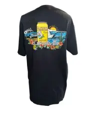 Quicksilver x Pacifico Beer Shirt Men Size Large Blue Beach Waves Van NWT