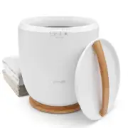 SereneLife Bucket Towel Warmers w/ Customized Fragrances for Spa and Bathroom