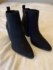 New Soul Naturalizer Women's Micah Booties Black Suede Size 6M
