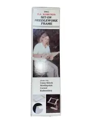 9"x18" Sit-on Split Rail Needlework Wood Scroll Frame - Made in USA Edmunds NEW