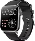 Smart Watch for Men Women with Bluetooth Call, 1.83" Full Touch Screen(Black)