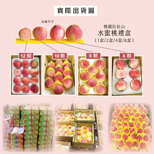 【初品果】拉拉山水蜜桃禮盒~母親節限定 拉拉山水蜜桃禮盒10顆x3盒