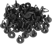 ULTECHNOVO 50 Pcs Push for Cars Automotive Push Pins Push in Fasteners Cars Black