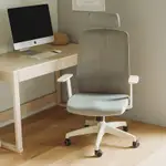 完美主義 韓國進口極簡設計高背頭靠電腦椅/辦公椅/書桌椅/T扶手/網布(2色)-DIY