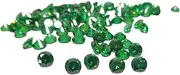 HI International 1mm to 15mm AAA Grade Round Emerald Green Color Cubic Zirconia, Synthetic Emerald Green Diamond Transparent Loose Stone Supplies.Zircon