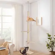BEASTIE Cat Tree Scratching Post Scratcher Tower Condo House Furniture 230-286cm