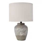Amalfi Table Lamp Rustic Stone Hamptons Bedside Lamp for Living Room Bedroom