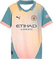[PUMA] Manchester City 24/25 Youth Fourth Jersey - Co-Designed by Noel Gallagher, Suitable for 8-16 Year Olds