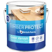 Timber Protect 4L Clear Gloss Water Based Interior Quick Varnish