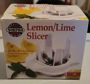 Norpro Lemon/Lime Slicer, White New In Box