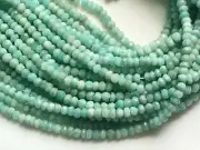 4-4.5mm Amazonite Beads, Amazonite Faceted Rondelle Beads, 13 Inch Amazonite