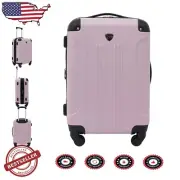 Compact 20" Lilac Hardside Spinner Luggage - Expandable & Lightweight for Travel