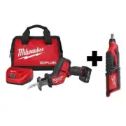 Milwaukee HACKZALL Reciprocating Saw Kit 12V Brushless Cordless w/ Rotary Tool