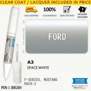A3 Touch Up Paint for Ford White F SERIES MUSTANG MACH 3 7459 SPACE WHITE Pen St
