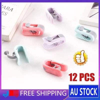 12x Quilt Cover Gripper Without Needle Bed Duvet Covers Sheet Clip Clamp Home IH