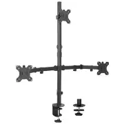 Triple LCD Monitor Desk Mount Stand Heavy Duty and Fully Adjustable, 3 Screen...