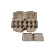 50 X Egg Cartons For 12 Eggs Full Dozen New Carton Twin Six Pack Brown