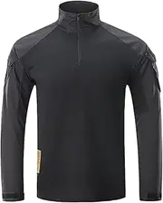 [HanzhuoLG] Men Tactical Tshirt Frog Clothing G3 Military Tops Cargo Outdoor Army Tees Offroad Man Clothing Baggy Long Sleeve Tshirt for Men's Black M