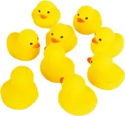 Bath Duck Toys 10PCS Mini Rubber Ducks Squeak and Float Ducks Baby Shower Toy fo