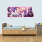 UNICORN Childrens Name Wall Art Decal Vinyl Stickers for Boys/Girls Bedroom