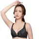 【Swear 思薇爾】 柔塑曲線系列B-E罩背心型蕾絲集中包覆塑身女內衣(黑色)