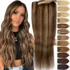 THICK Double Weft Clip in Hair Extensions 100% Real Remy Human Hair Full Head