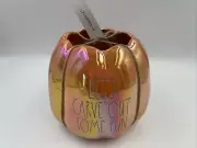Rae Dunn Ceramic 5x8in Luster Orange Let's Carve Out Some Fun Bowl BB02B32007