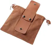 Perfeclan Foraging Bag Waist Hanging Tool Bag Foldable Multifunction Belt Pouch Hunting Pouch for Hiking Outside Activities Nuts Leaves