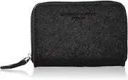 [Katharine Hamnett] Catherine Hamnett London Prism Coin Case, Premium Domestic Cow Leather, Prism Embossed, Round Zipper, 2-Way Pass Case