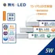 尚丞照明 舞光 LED T5 LED支架燈 1尺 5W 串接燈 串接式 層板燈 無藍光危害認證 CNS 直接照明 含稅