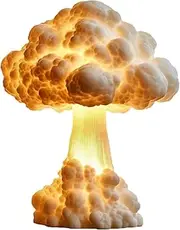 3D Mushroom Cloud Table Lamp, Atomic Bomb Blast Explosion Night Light, Creative Handmade Resin Lamp for Bedroom, Desk, Home Decor & Creative Gifts (1 PC)