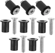 8 Sets Motorcycle Windshield Screws Nuts Windshield Mount Bolt Assortment Motorcycle Windshield Bolts Touring Windshield Bolts Kit Windshield Fix Motorcycle Part Brass