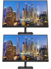 HP P27h G5 27 inch 1920 x 1080 Full HD Edge LCD Monitor, 2-Pack Bundle with HDMI