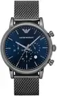 ARMANI MENS CHRONO WATCH AR1979 BLUE DIAL - CERTIFICATE - WARRANTY - RRP 299.00