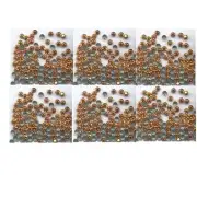 Rhinestud Faceted Metal ORANGE 2mm Hot Fix
