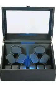 Automatic 6 Watches LED Watch Winder With 6 Extra Storage Box Quiet Motors