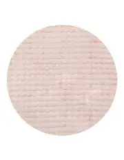 [Rug Culture] Bubble Round Machine Washable Rug in Blush