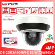 Hikvision DS-2DE2A404IW-DE3/W(C0)(S6)(C) 4MP PTZ 4x Zoom WiFi Mini PT IP Camera