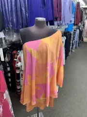 AIDAN MATTOX DRESS/NEW WITH TAG/RETAIL$175/SIZE 20/PINK MULTI/SHORT DRESS