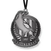 Collingwood Magpies AFL Metal Christmas Tree Ornament Decoration