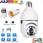 HD 1080P Wireless Wifi IP Camera E27 + B22 Light Bulb Home PTZ Security Camera
