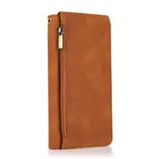 Luxury Zipper Flip Wallet PU Leather Case for Samsung Galaxy S20 FE Cards Slot Phone Cover