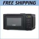 700W Compact Countertop Microwave - 0.7 Cu. Ft. with Child Safety Lock - Black