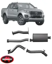 REDBACK EXTREME DUTY EXHAUST SYSTEM FOR FORD RANGER PX2 PX3 P5AT 3.2L I5