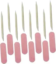 DEARMAMY 100Sets Multifunctional Manicure Tools Kit Includes Nail Wooden Picks Files for Nail Care Shaping Polishing and Removing Nail Polish